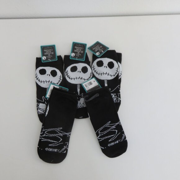 5 pair Nightmare before Christmas no show socks size 4 - 10 - Picture 4 of 5